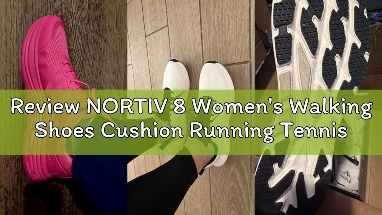 Review NORTIV 8 Women's Walking Shoes Cushion Running Tennis Shoes ActiveFloat Non-Slip Comfortable