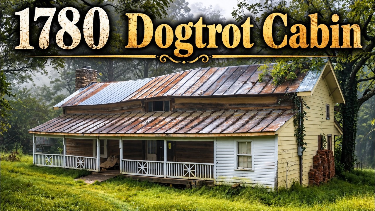 Inside a Rare 1780 Virginia Dogtrot Log Cabin
