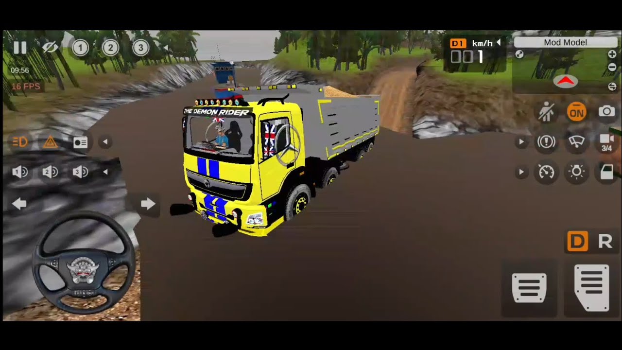 Bussid game review 👈👉 track mod off road map of india 