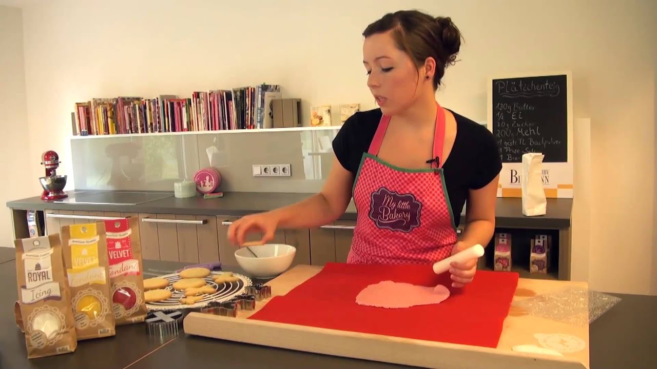 Plätzchen backen und dekorieren, verzieren mit Fondant | Backen und Kochen