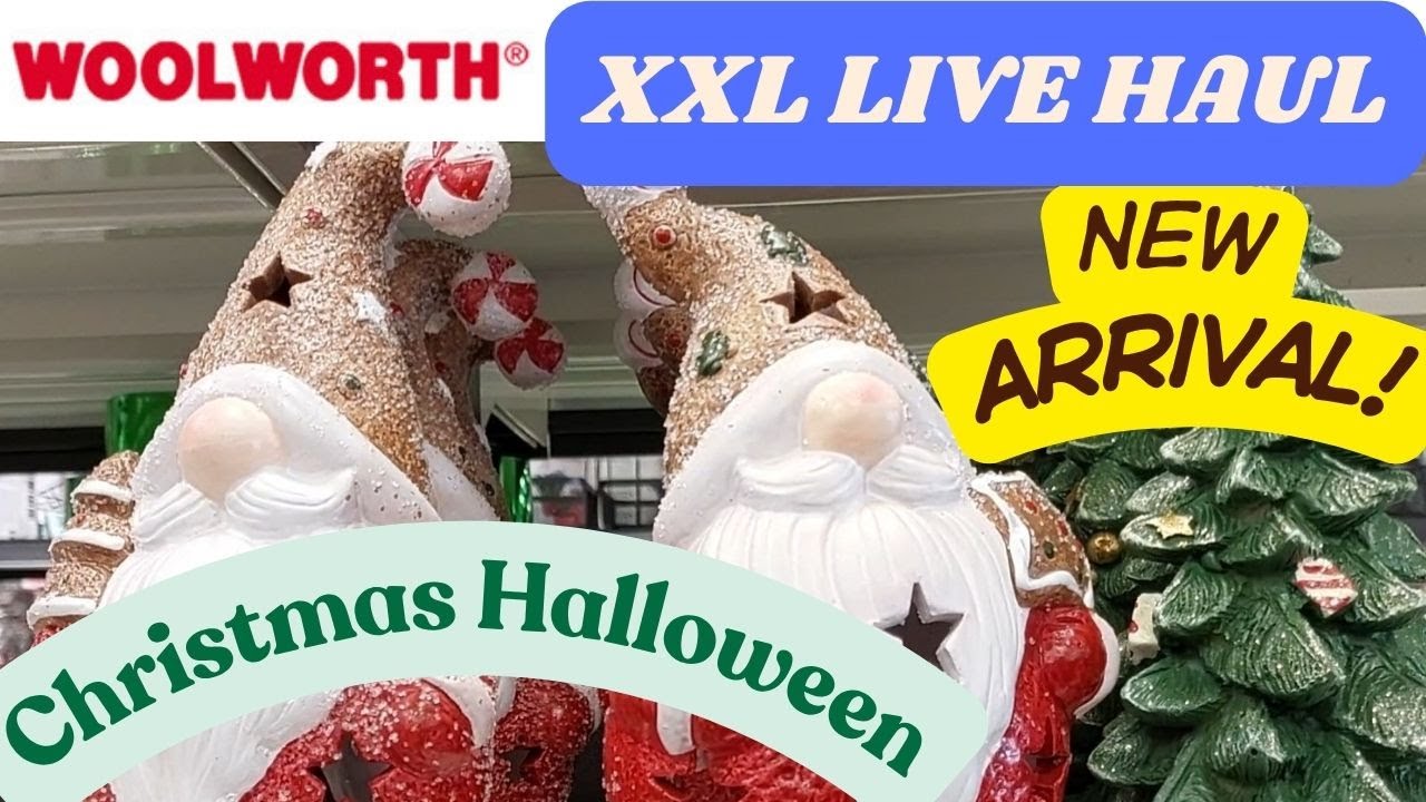 Woolworth XXL Live Haul Christmas Halloween Shopping Tour in Germany