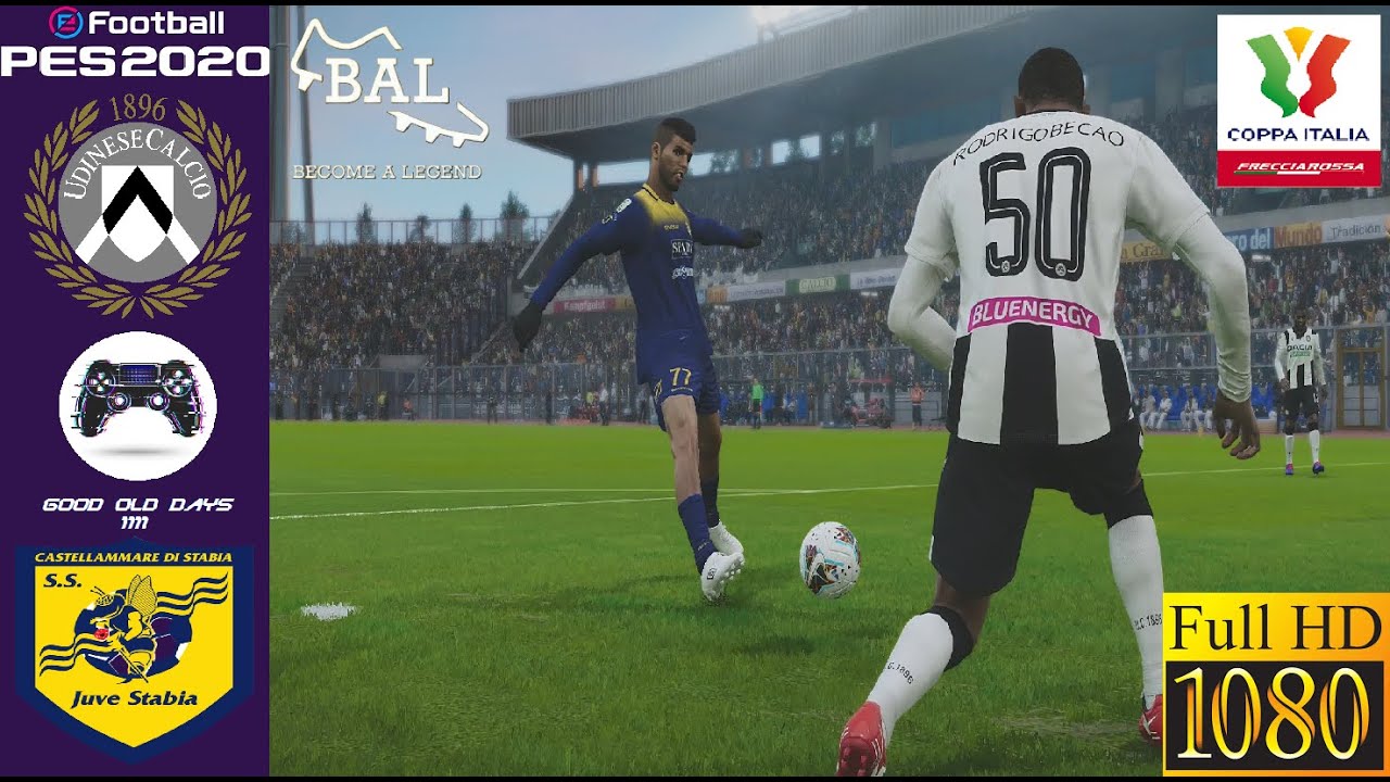 PES 2020 | Become a Legend | Cup #5 | Udinese VS Juve Stabia | Super Star | PS4  1080p