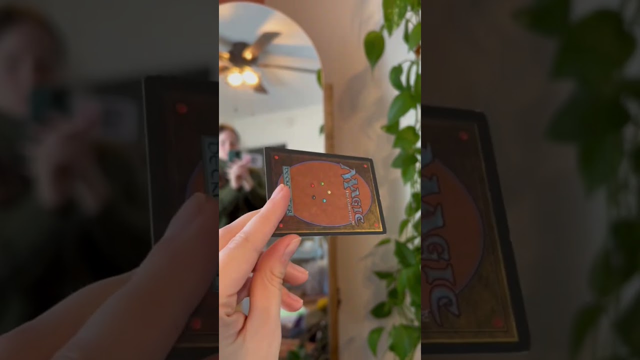 art replacement - old school MtG art painted on a new card #shorts #magicthegathering