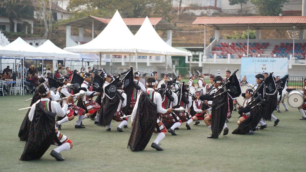 Govt Mizo High School Pipe Band#2024 Batch#2nd Aizawl Day#band #instrumentalmusic #