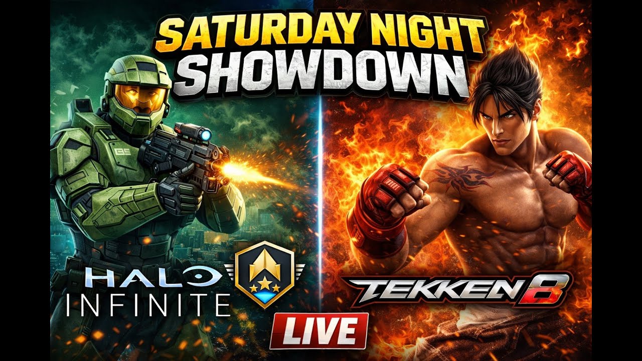 🔴 Saturday Night Showdown 🔥 Halo Infinite Ranked & Tekken 8 | LIVE