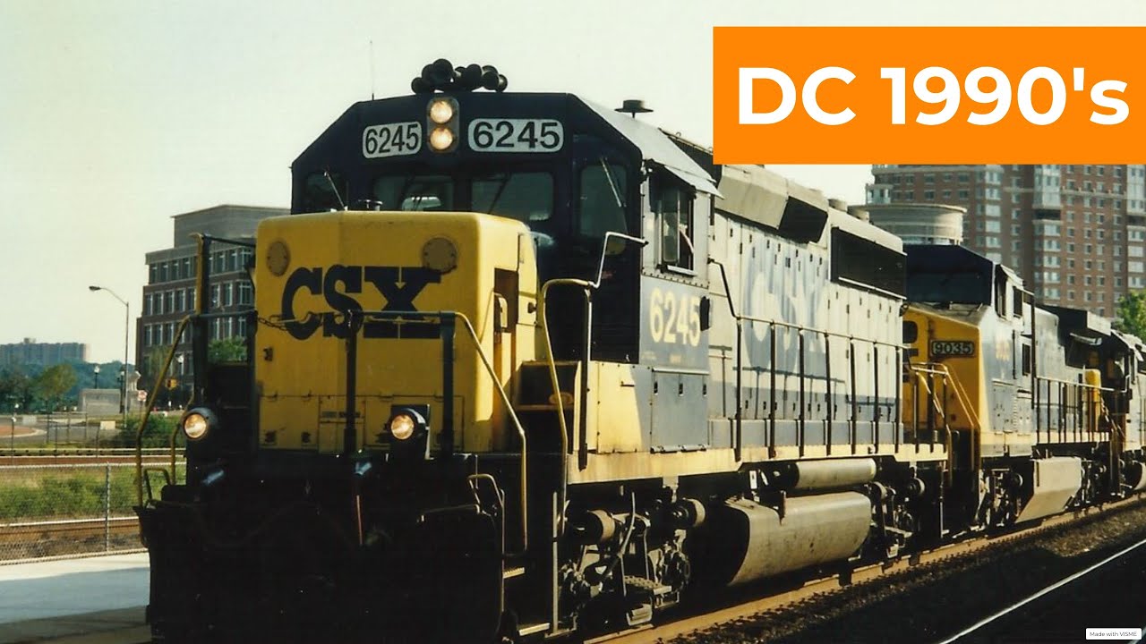 Railfanning around Washington DC in the 1990's | Alexandria, VA  & L'Enfant DC 1995-1997