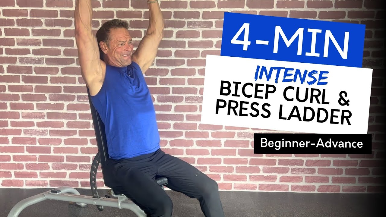 WORKOUT: 🔥 Bicep Curl & Shoulder Press Ladder Challenge