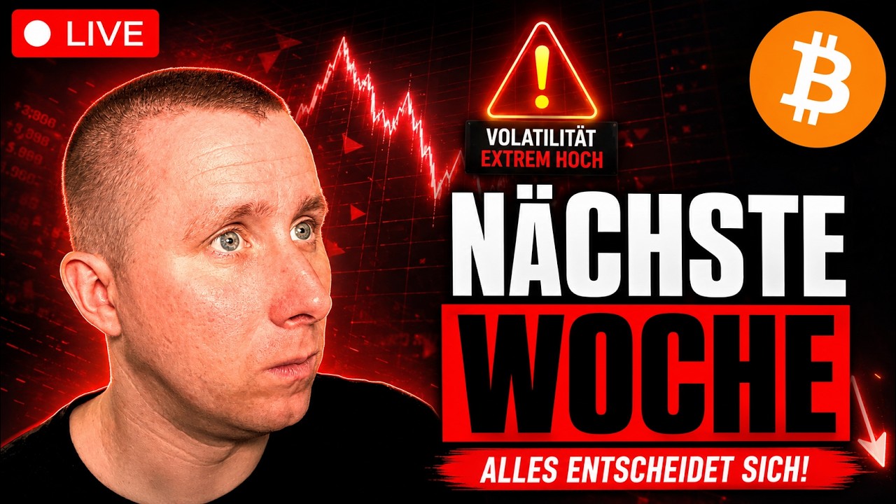 🔴 LIVE Bitcoin Trading! Extreme Volatilit&auml;t voraus! Was passiert n&auml;chste Woche?