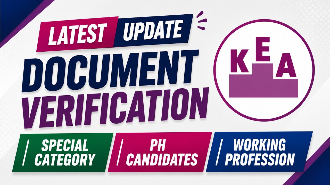 🔴 DCET-2026 Document Verification Update | Special Category, PH & Working Professional Candidates
