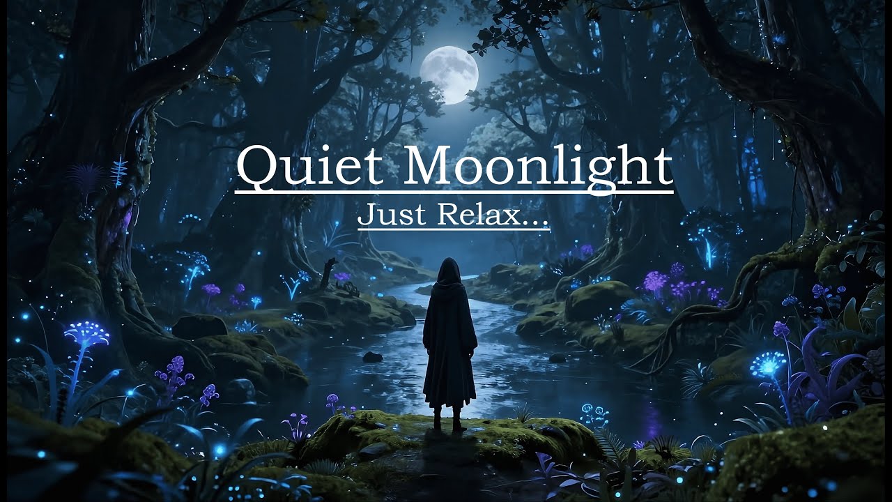 2 Hours of Relaxing Fantasy Music 🌙 Moonlit Elven Forest | Sounds for Sleep & Study