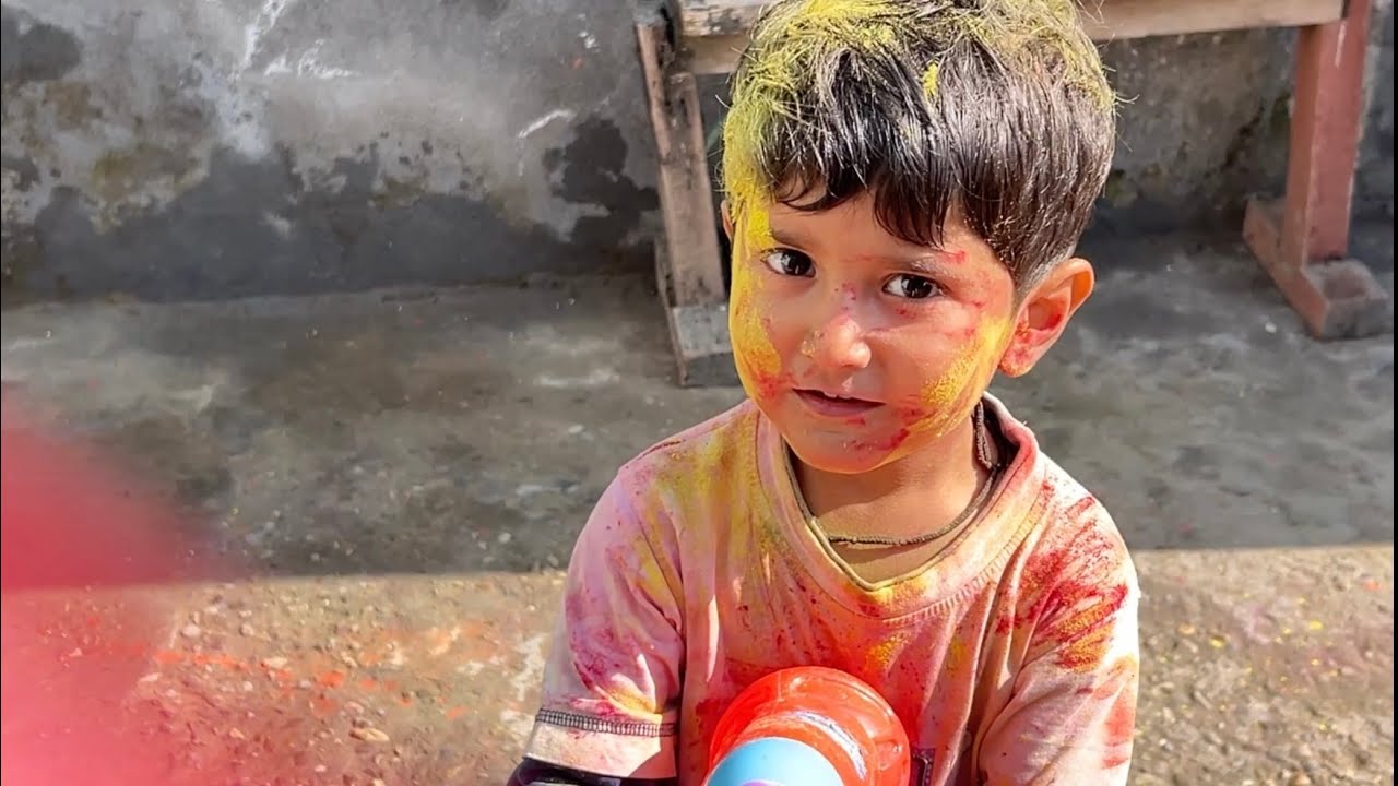 Holi Celebrations with family | #holi #funny 
