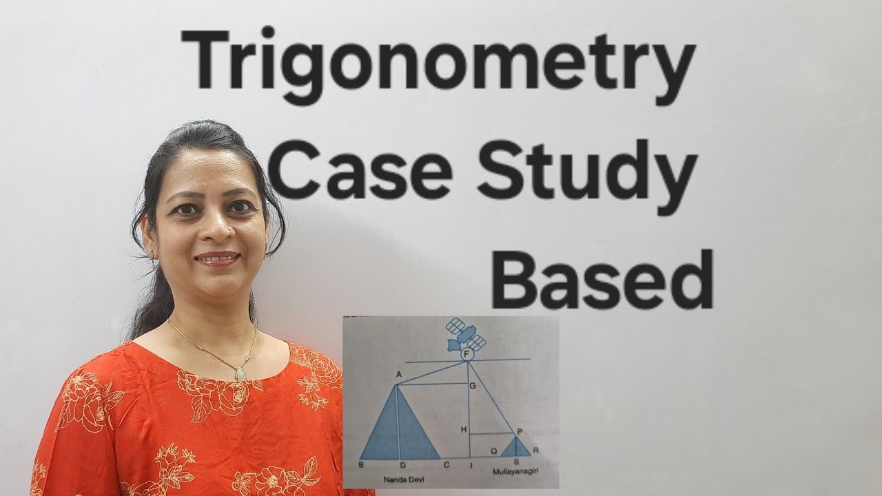 Class 10th Maths Trigonometry Case Study Based Question A satellite at a height h is watching the 