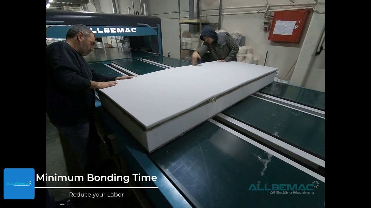 Full Automatic Hotmelt Glue Line | Allbemac Mattress Machinery