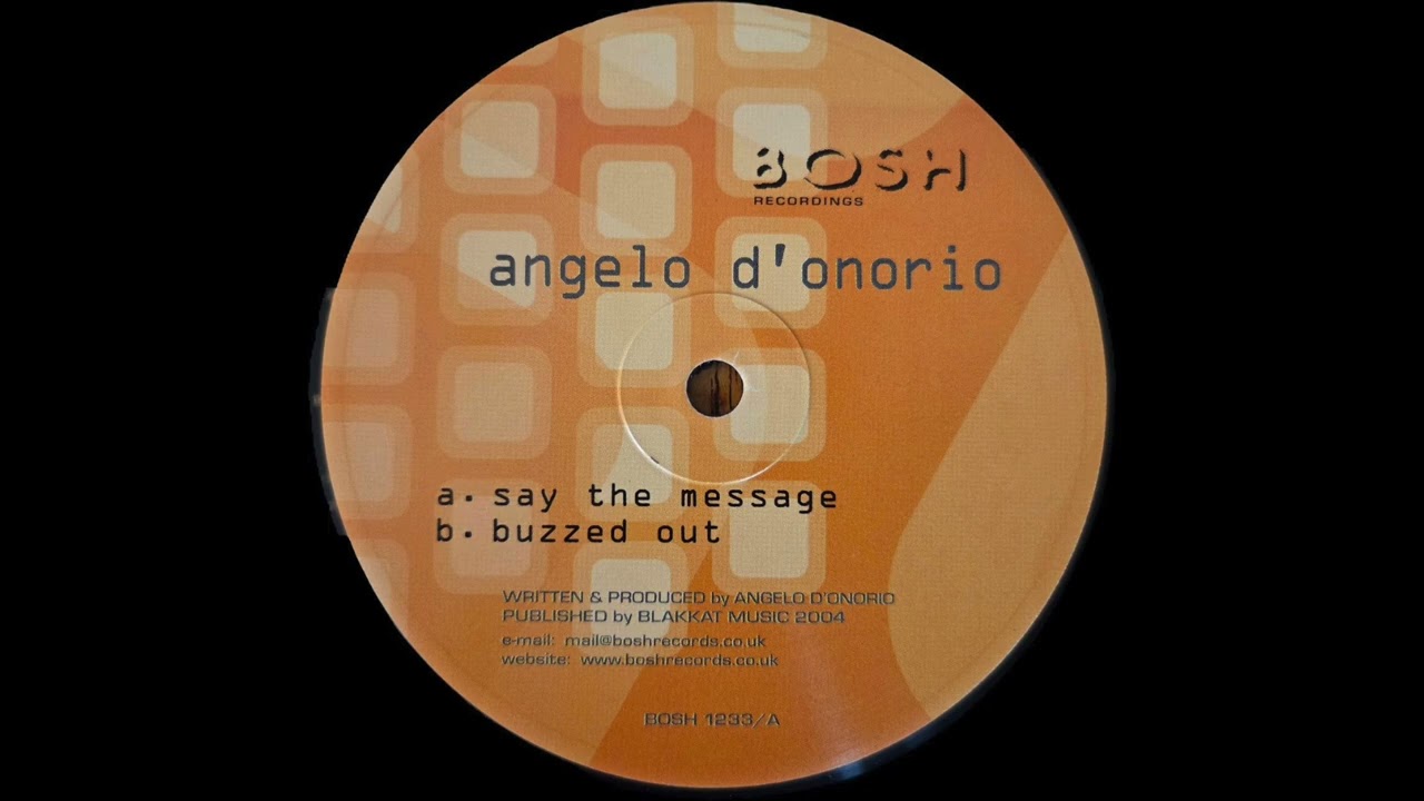 Angelo D'Onorio - Buzzed Out [Bosh]