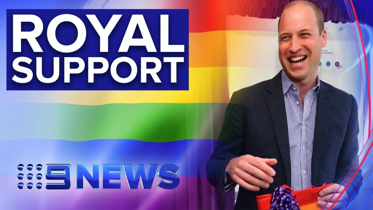 Duke of Cambridge meets young people at LGBT charity | Nine News Australia