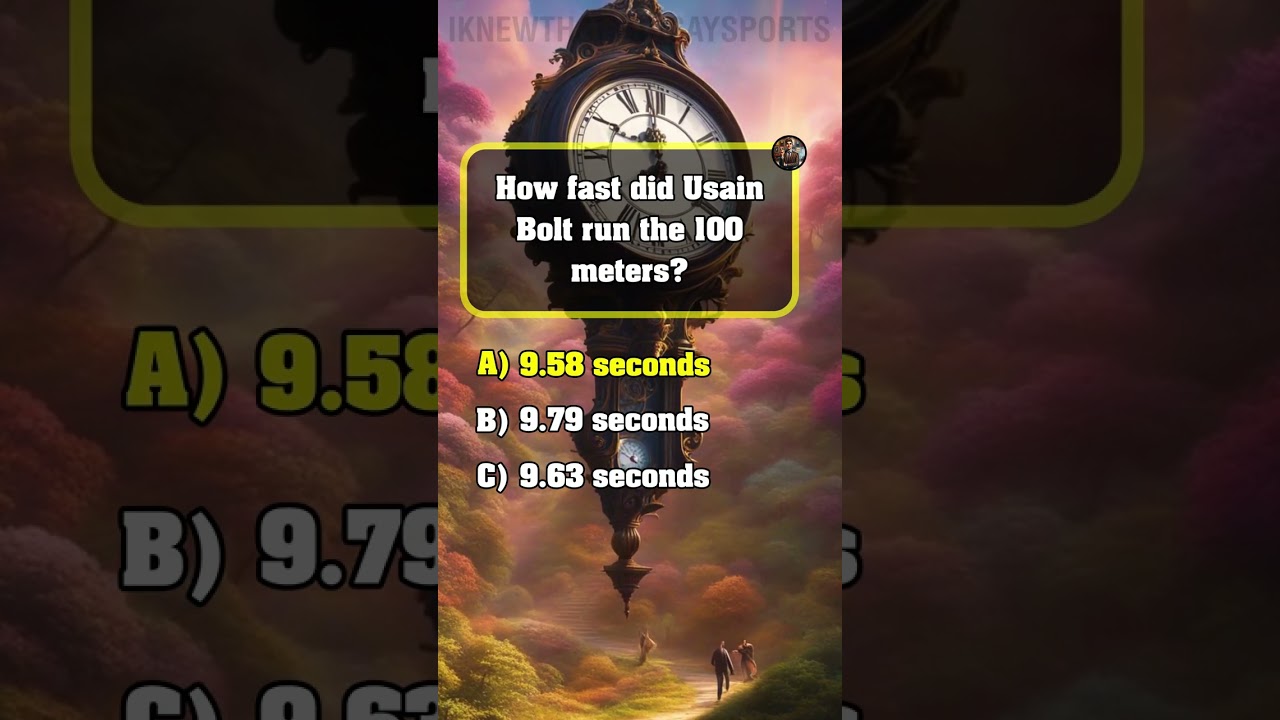 Think you know Usain Bolt's records? #usainbolt #records #running #quiz #shorts