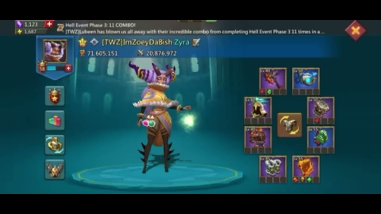 New TWZ Zoey Account Overview [Lords Mobile]