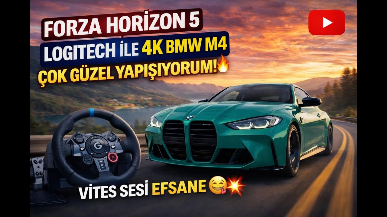 BMW M4 + Logitech G29 = Vites Sesi BAĞIMLILIK 🤤 | Forza Horizon 5