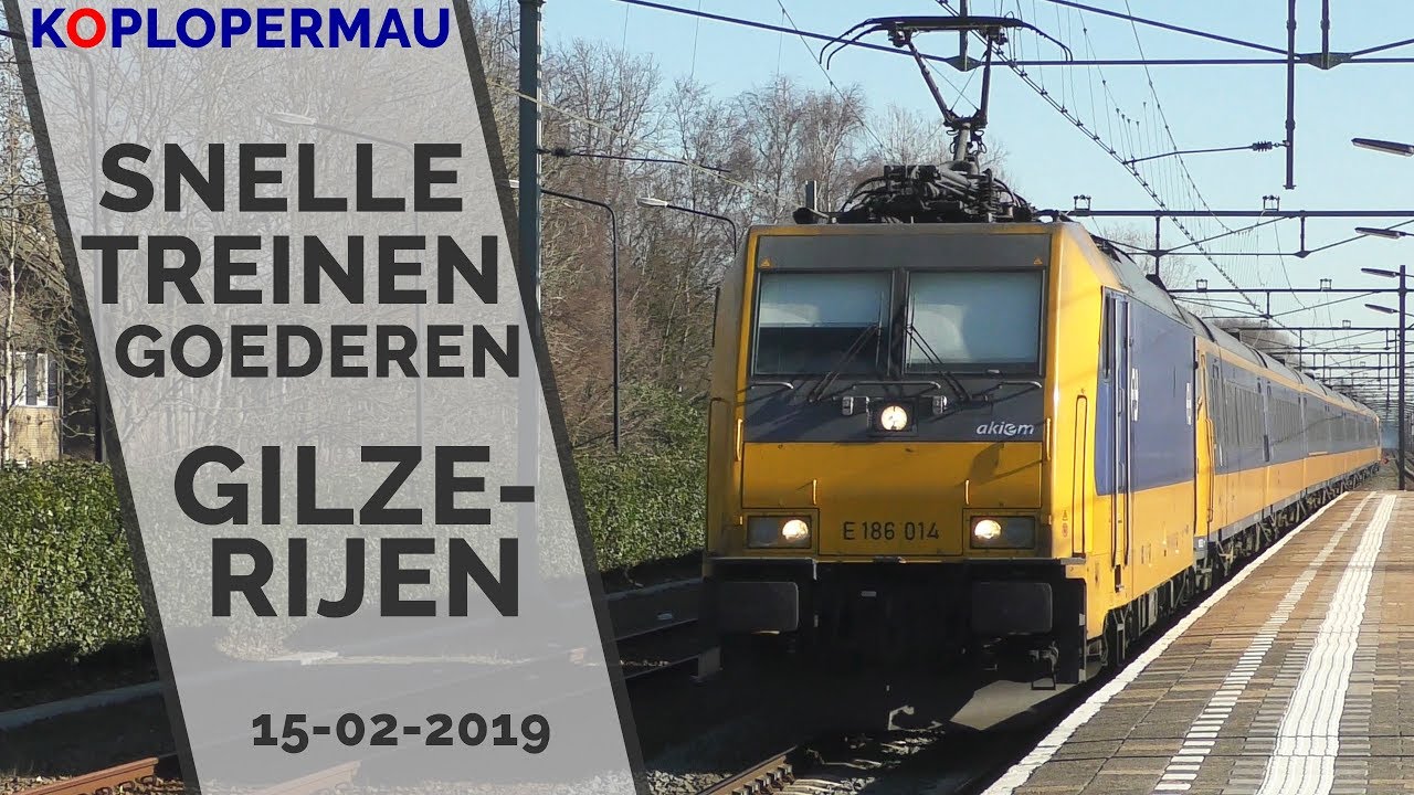 Snelle treinen, goederen en FLIRTs op station Gilze-Rijen! - 15 februari 2019