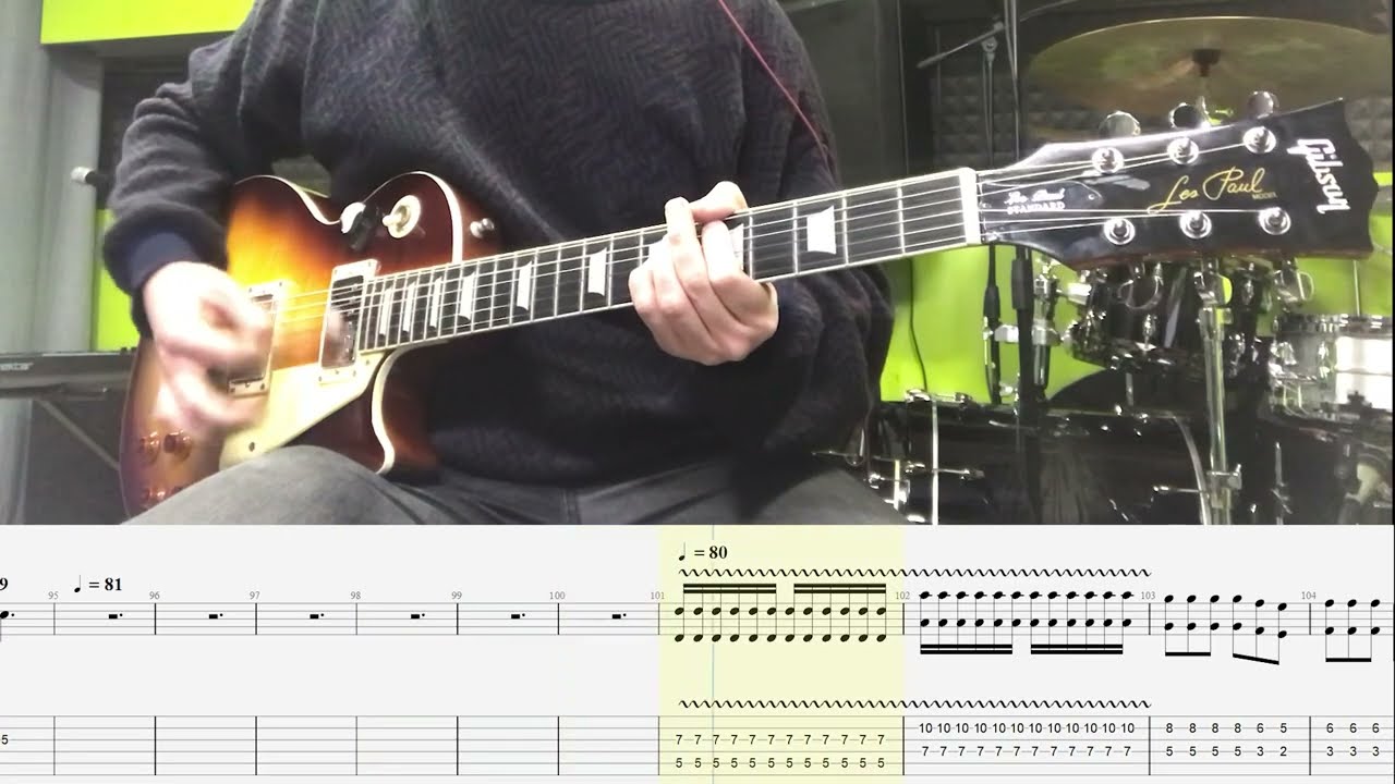 Billie Eilish - Happier than ever GUITAR COVER + PLAY ALONG TAB + SCORE
