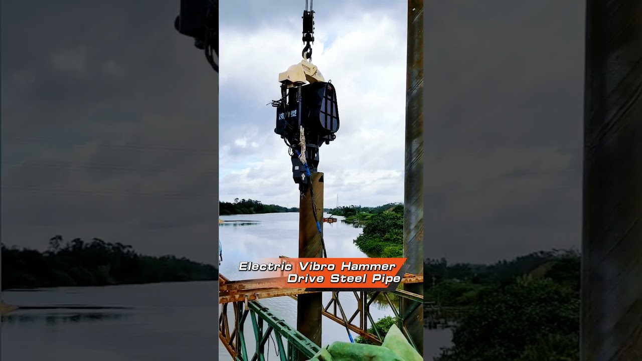 A cheap and reliable electric vibro hammer that can easily handle pile driving and pile extraction