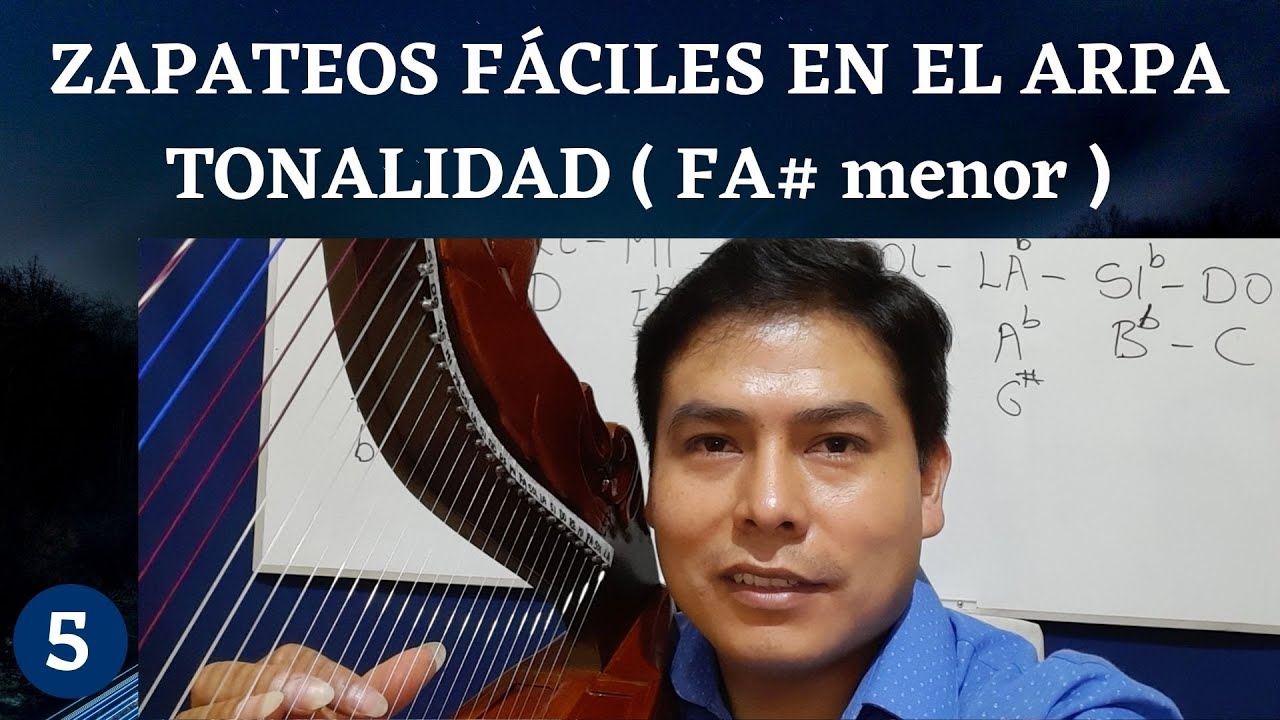 Clases de arpa- Zapateos fáciles en nota FA#m - Video tutorial