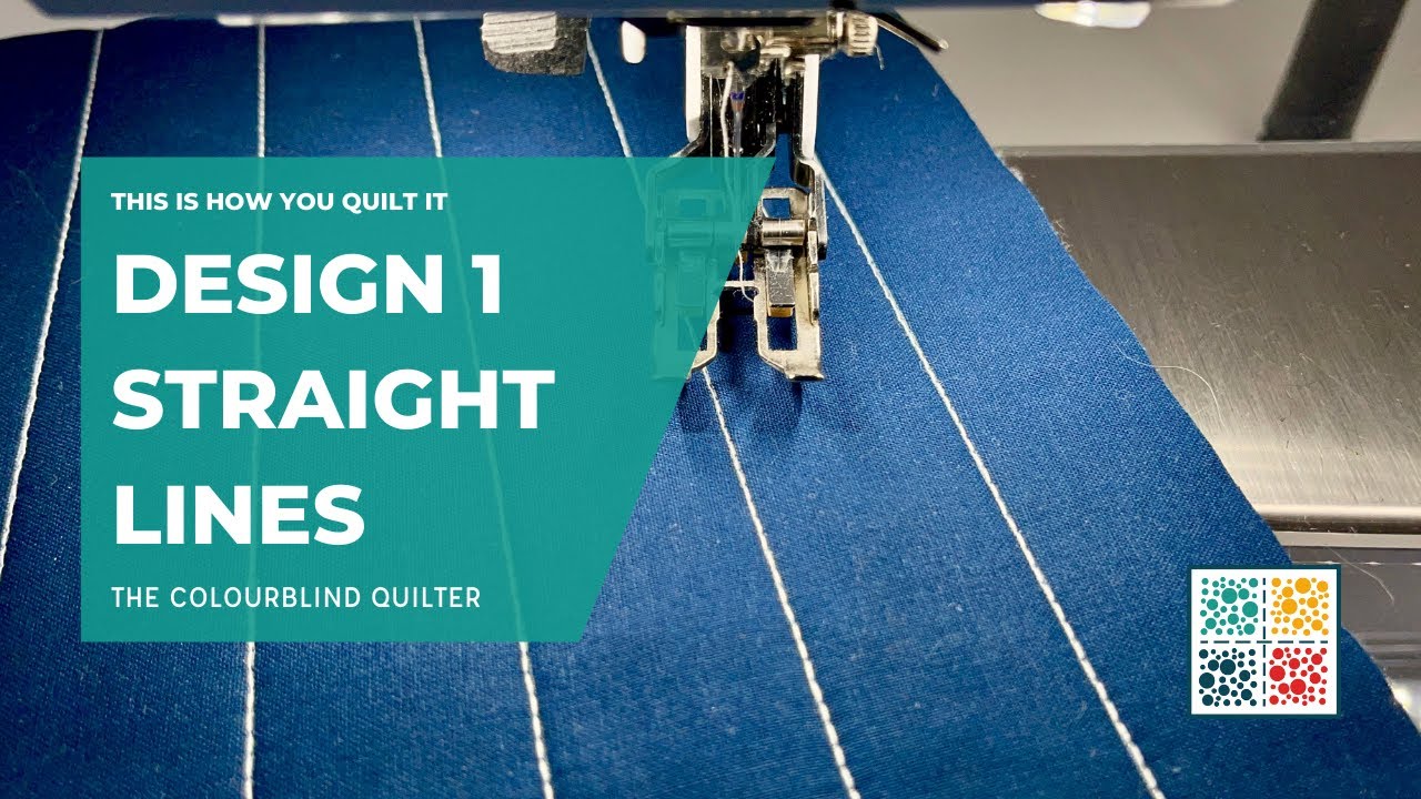 Straight Line Quilting Design - Design #1 (This is How You Quilt It)