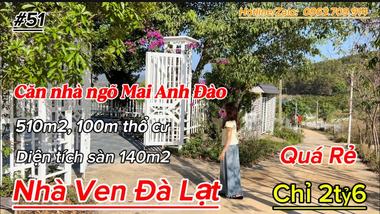 Căn nhà nghỉ dưỡng sổ riêng ngõ Mai Anh Đào tại Nam Ban Lâm Hà || Giá giảm từ 3tỷ050 triệu còn 2tỷ6