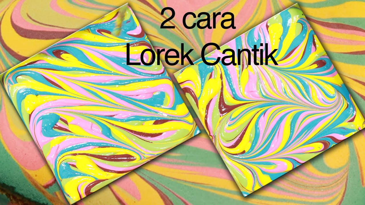 Cara Paling Mudah Lorek Kek Marble | DESIGN YOUR CAKE - Design #2