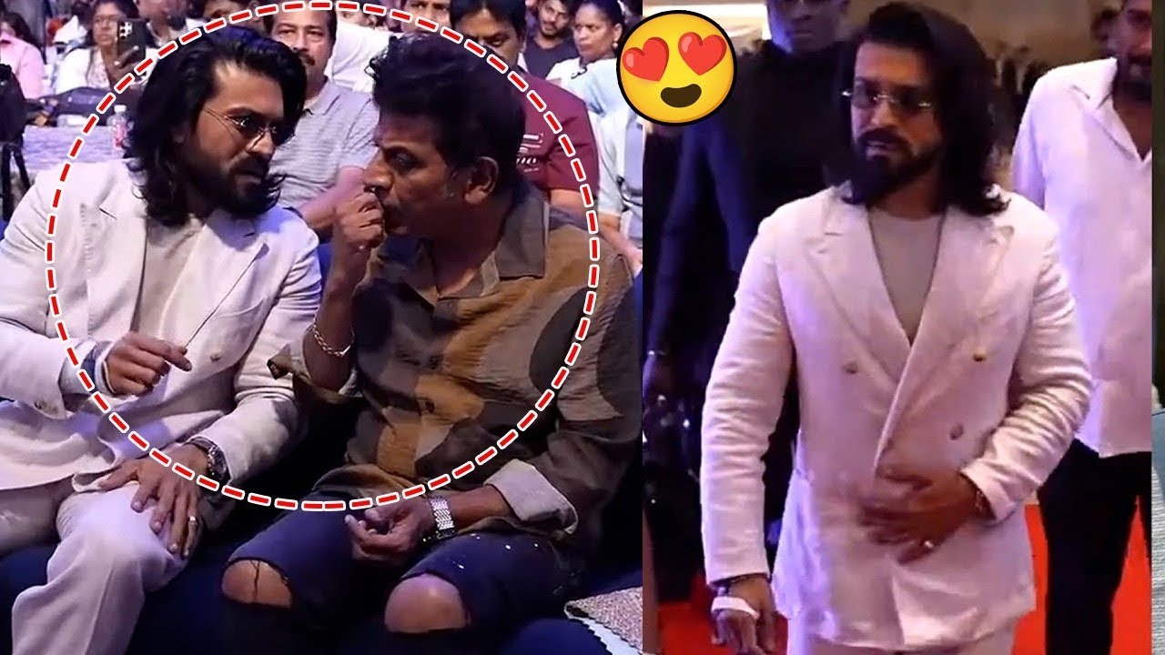 Ram Charan Goosebumps Entry Visuals @ Peddi Press Meet in Bengaluru | Taaja Filmy