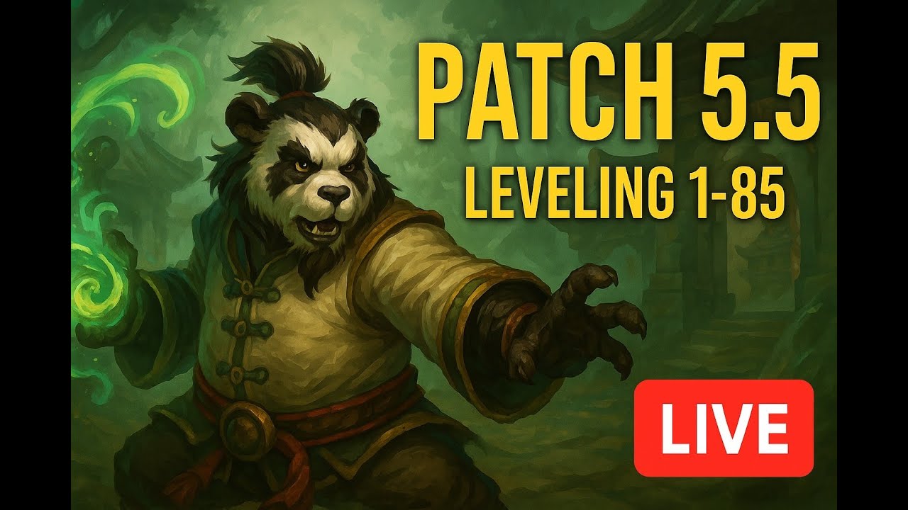 💥 Patch 5.5 | Пандарен-Монах с 1 до 85 &mdash; Прямой Эфир! 💚