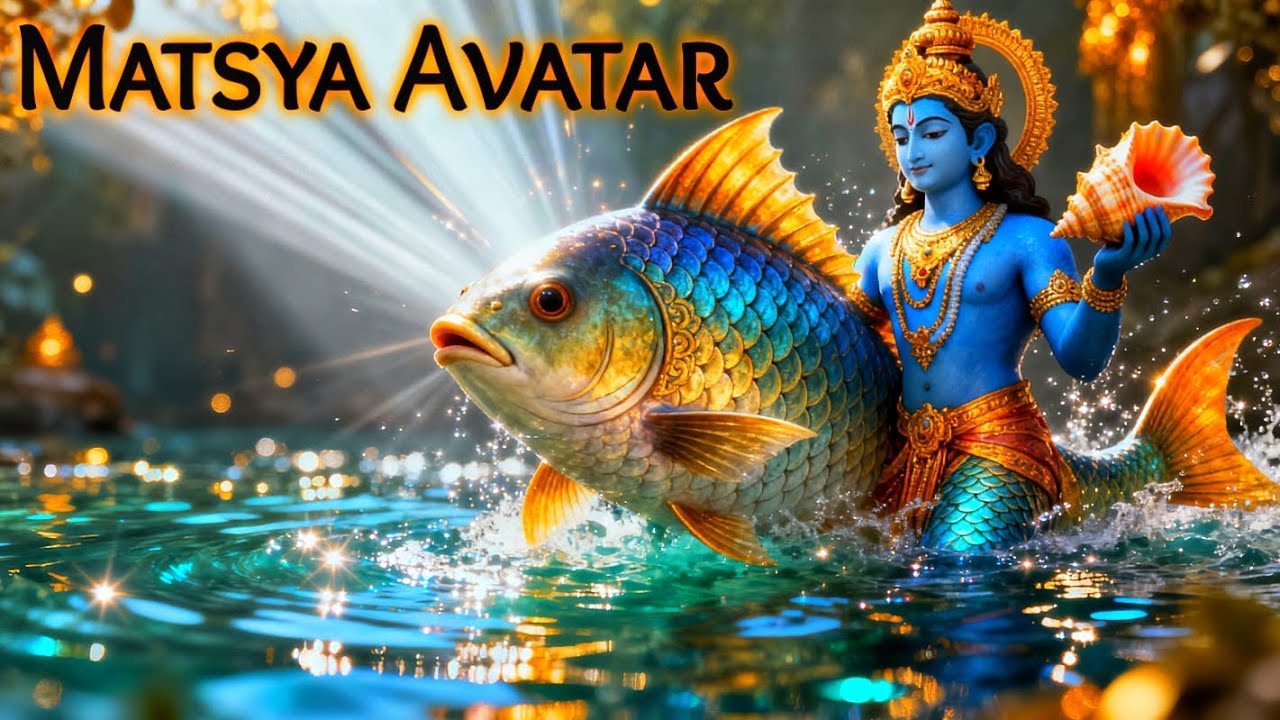 Matsya Avatar Story in Hindi | Manu aur The Great Flood Ki Kahani | Hindu Mythology Explained