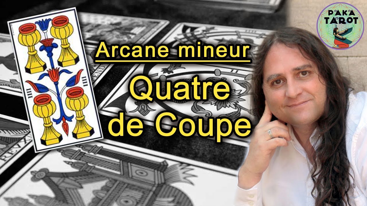 Quatre de coupe, arcane mineur du Tarot de Marseille