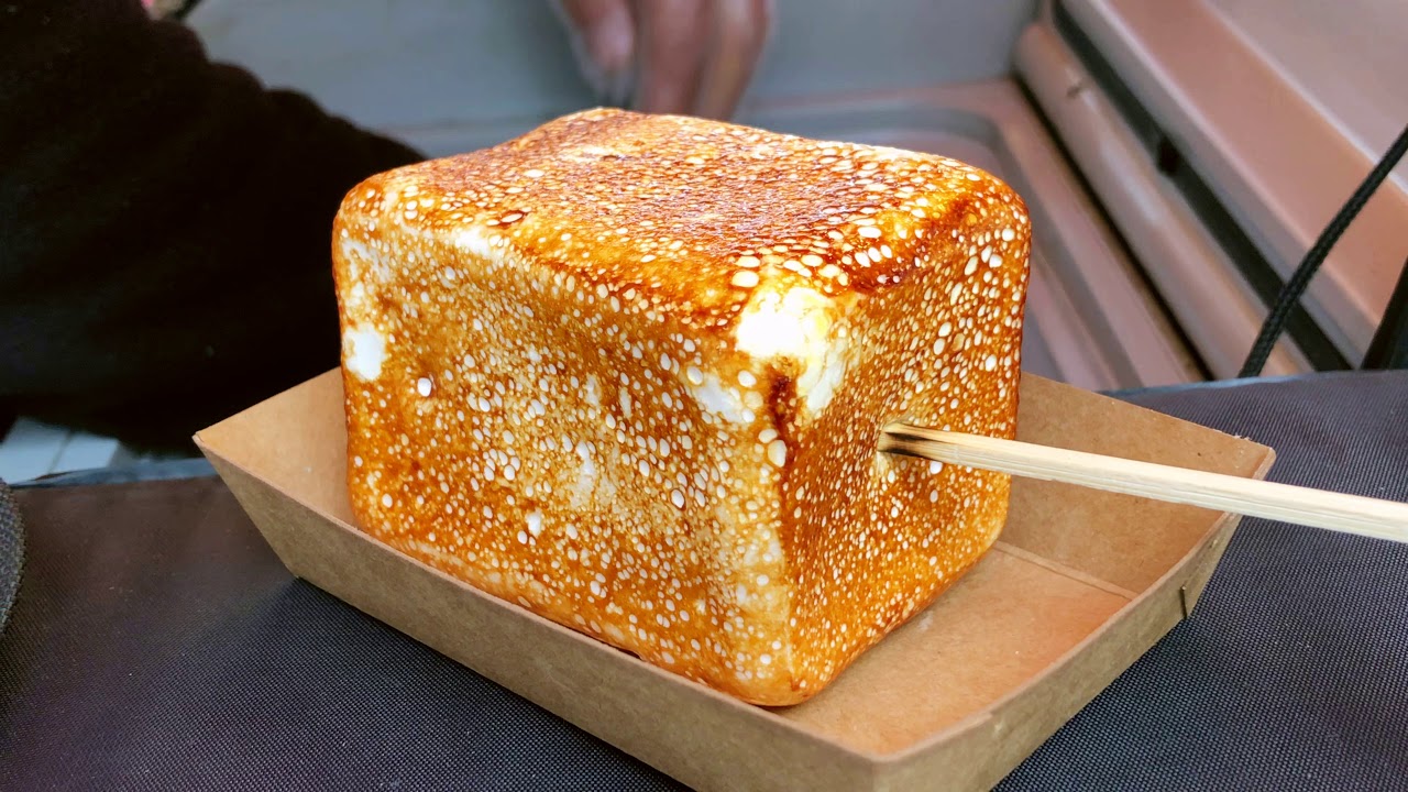 Жареное мороженое с зефиром | корейская уличная еда
