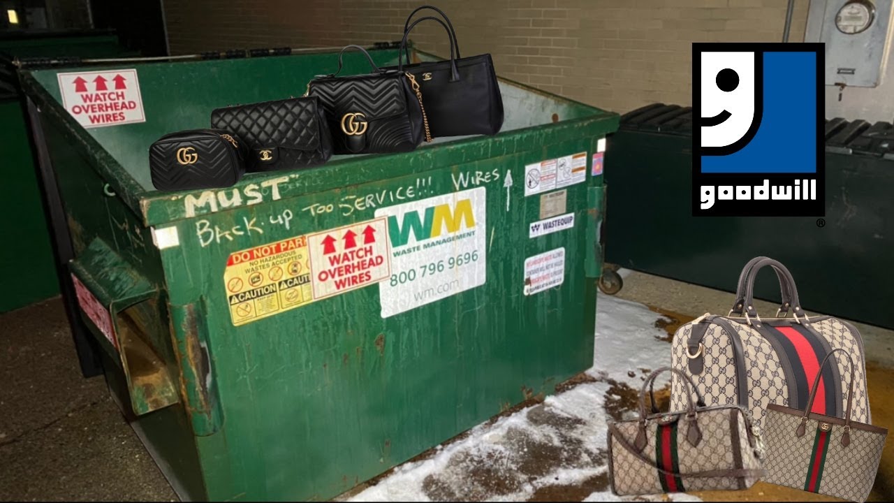 Dumpster Diving Goodwill FOUND DESIGNER BAGS!!