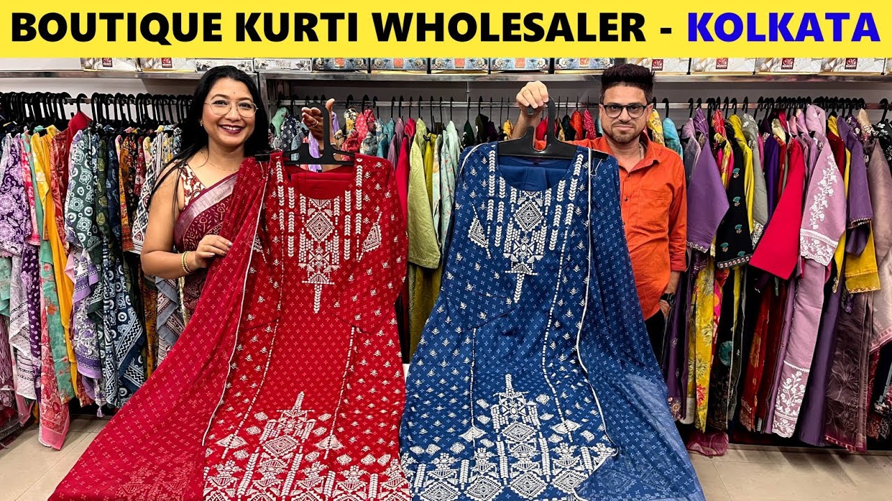 Fancy Party Wear & Handwork Kurti & Suits Wholesaler in Kolkata / Kurti Wholesale Market - NEW TOWN 