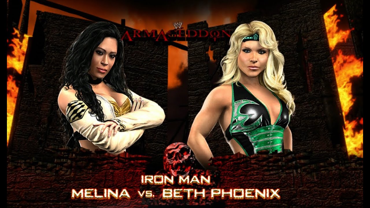 WWE Smackdown vs RAW 2010 Xbox 360 (Melina vs Beth Phoenix) Ironman Match