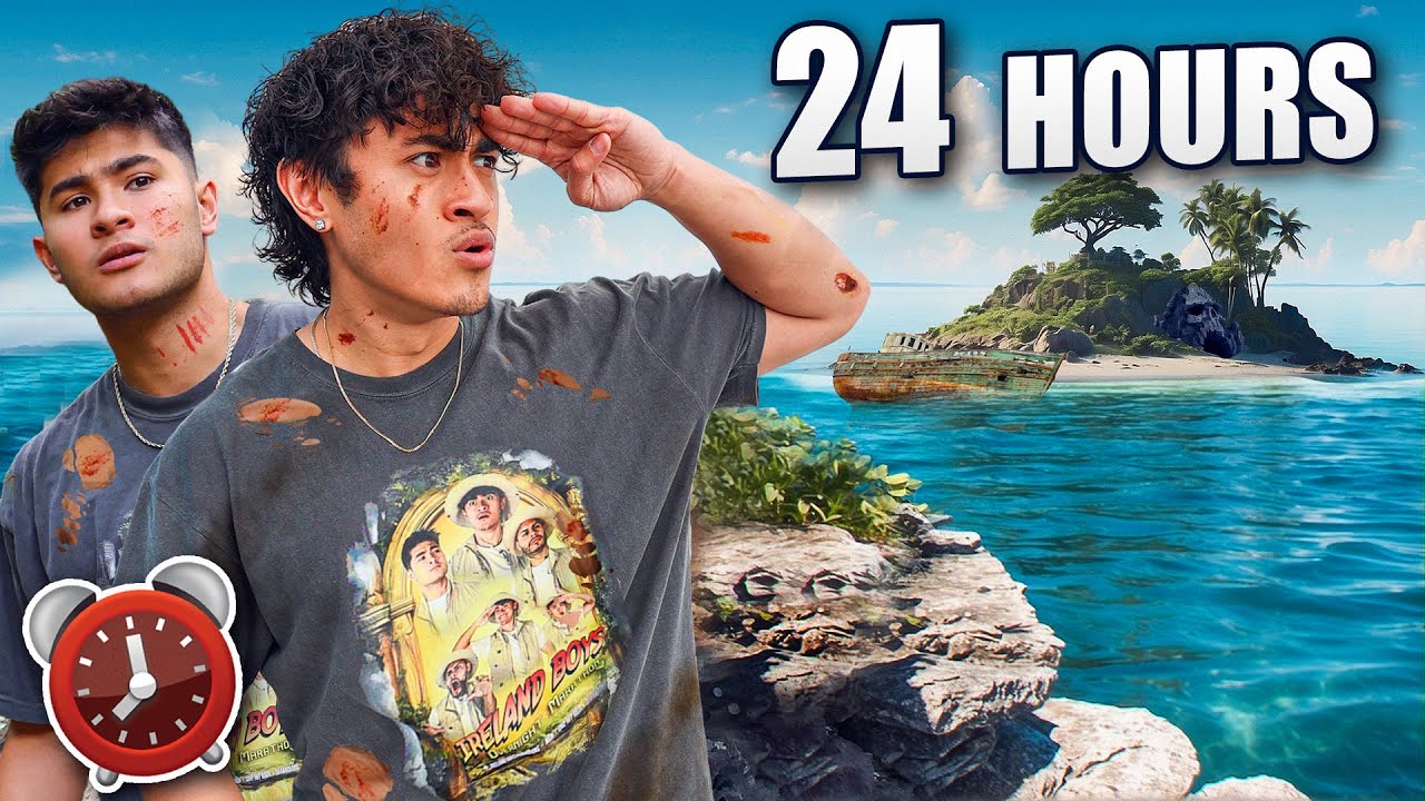 24 HOUR OVERNIGHT SURVIVAL CHALLENGE on ISLAND!