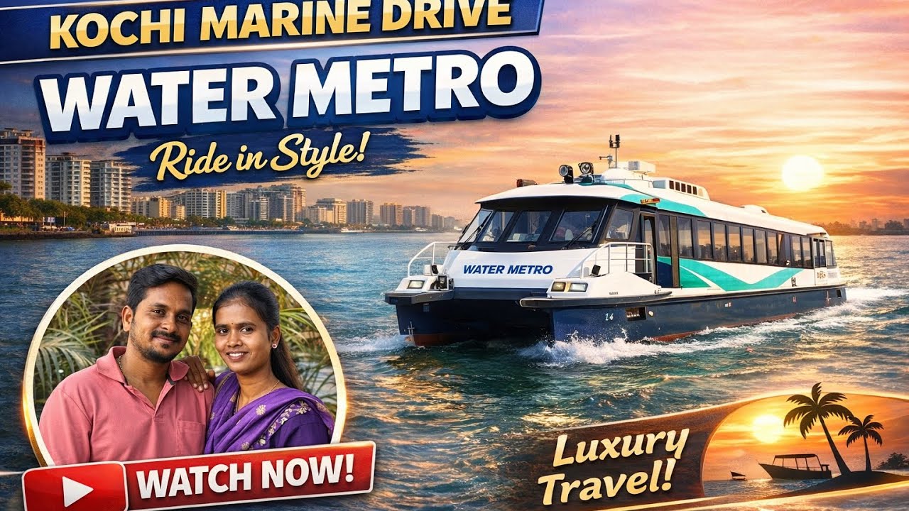 Coimbatore to Kochi best places | Marine Drive & Water Metro First Time Experience | top 10 Places