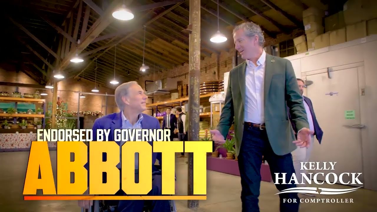 Governor Greg Abbott Endorses Proven Conservative Kelly Hancock for Comptroller