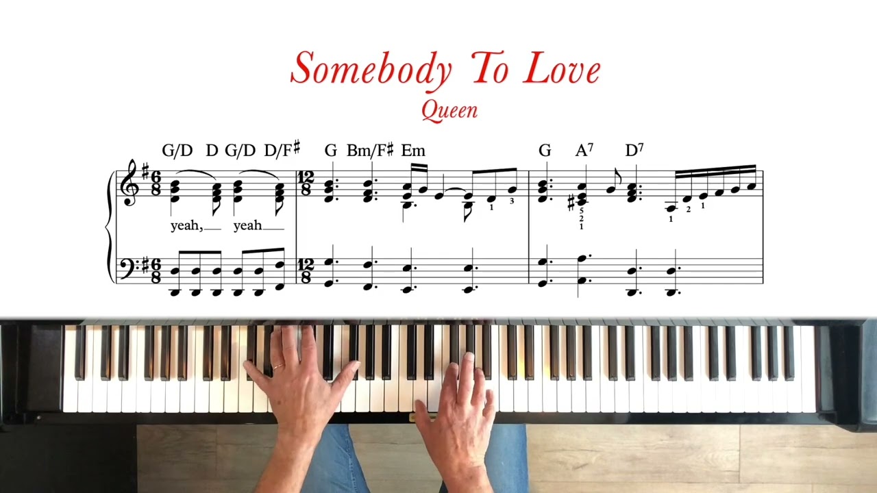 Somebody To Love - Queen | Intermediate Piano Tutorial + Sheet Music (Original Arrangement)