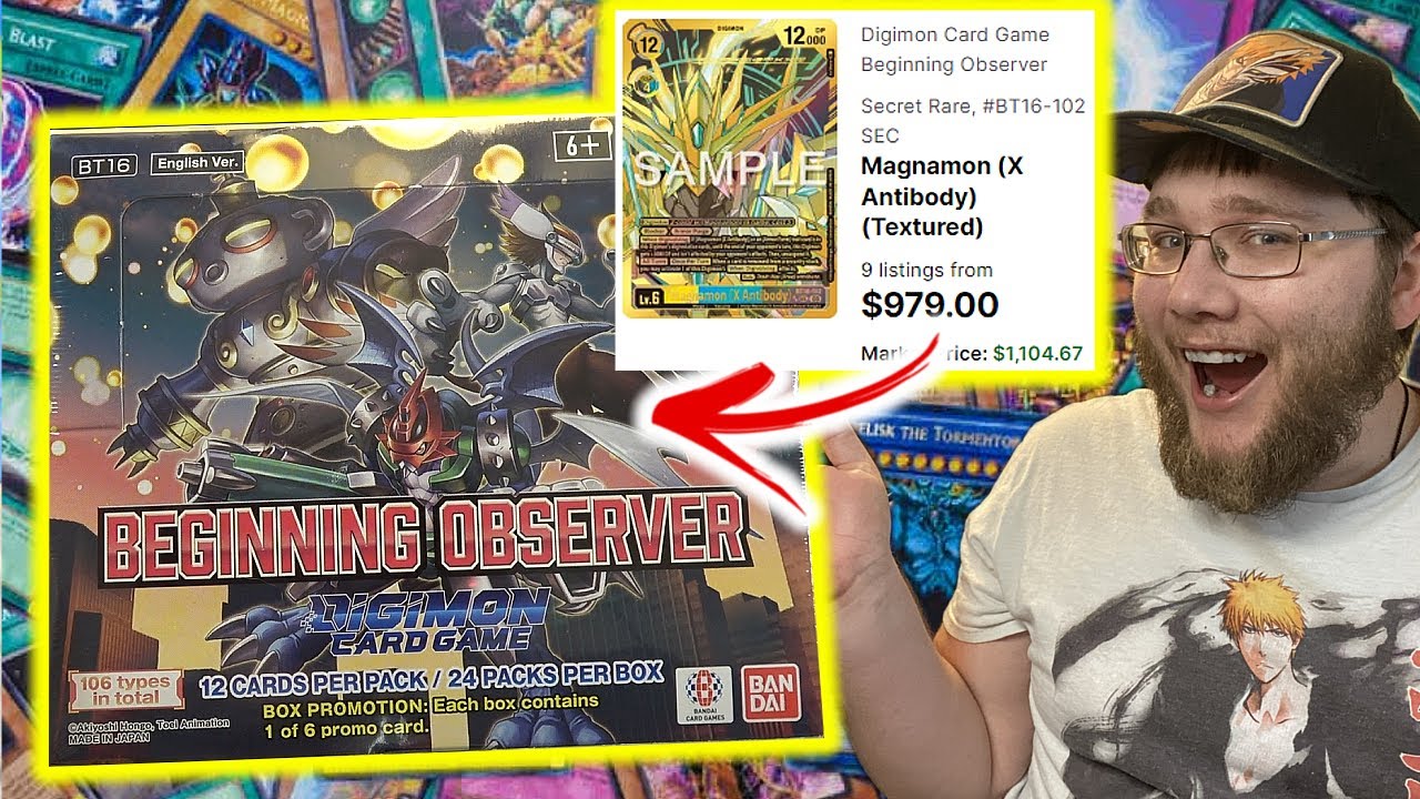 Quest for $1000 Magnamon in Digimon Beginning Observer Unboxing!