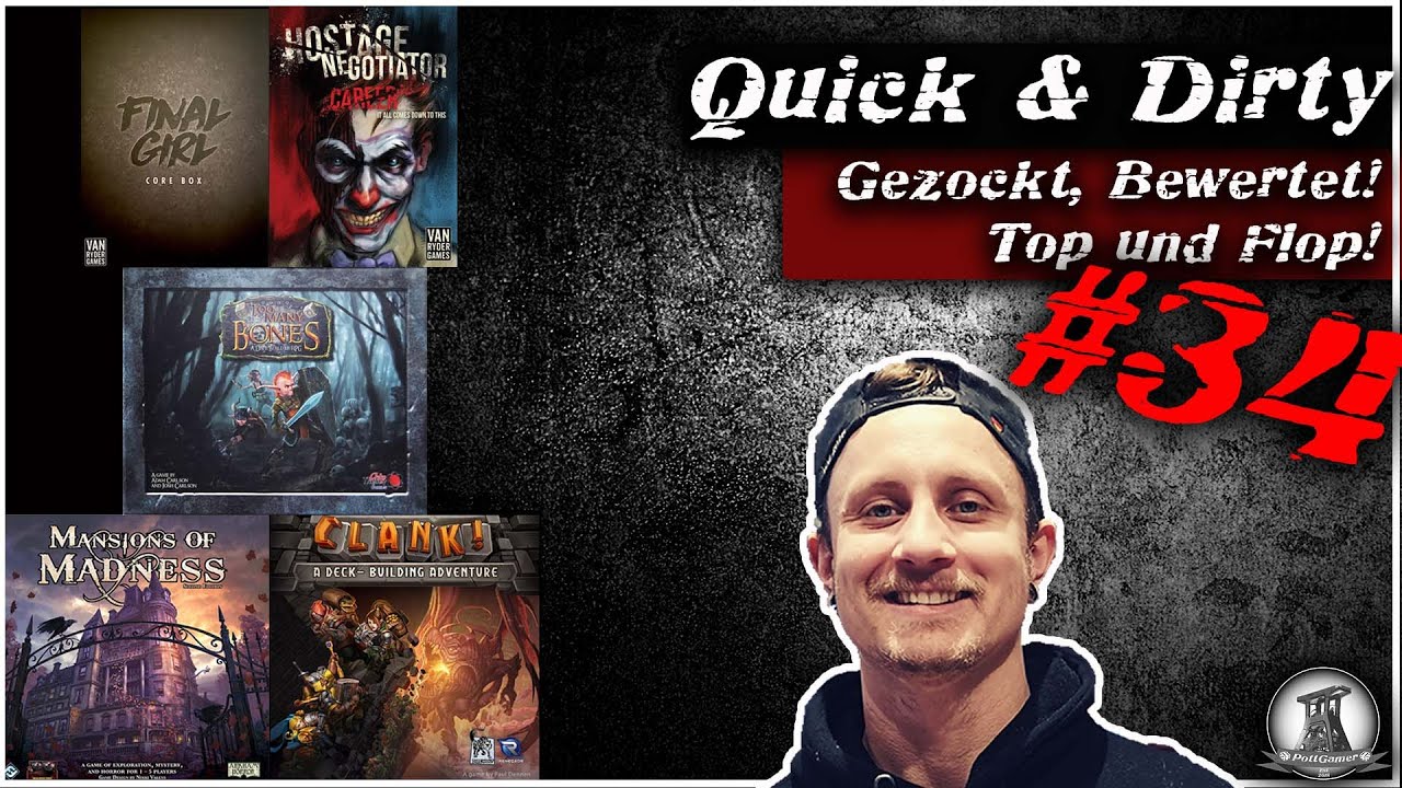 Quick & Dirty #34 | Brettspiele gezockt und kurz bewertet! Top und Flop!