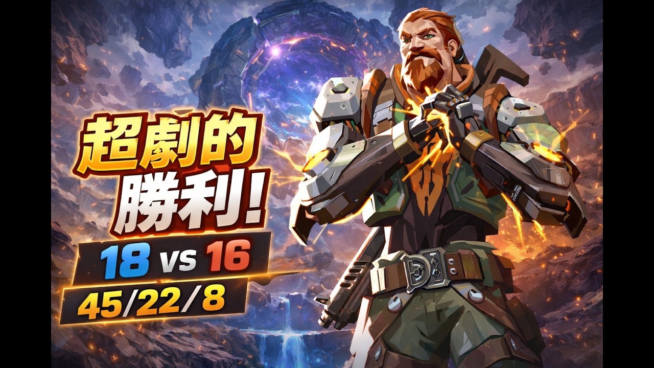 【45/22/8】OT激闘…ブリーチで神試合した。18-16で勝利［VALORANT/Fullgame］#valorant #breach #abyss #shorts