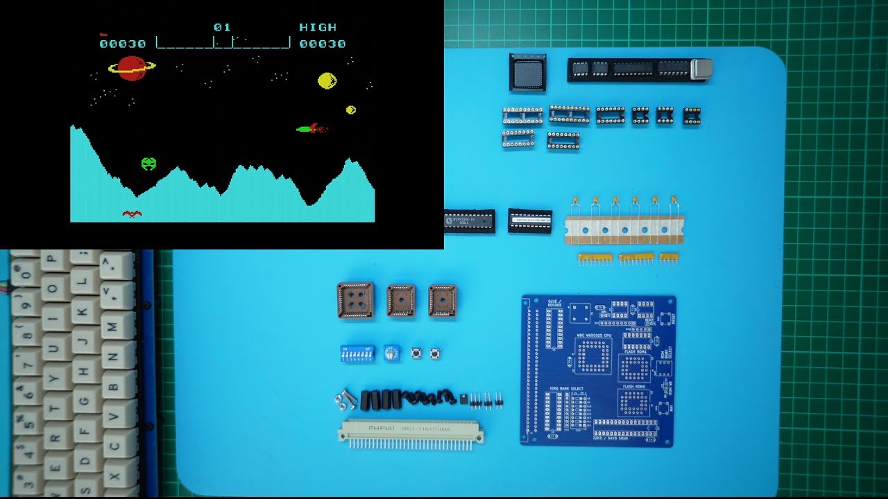 Minimalist Europe Card Bus (MECB) - W65C02S PLCC CPU Card