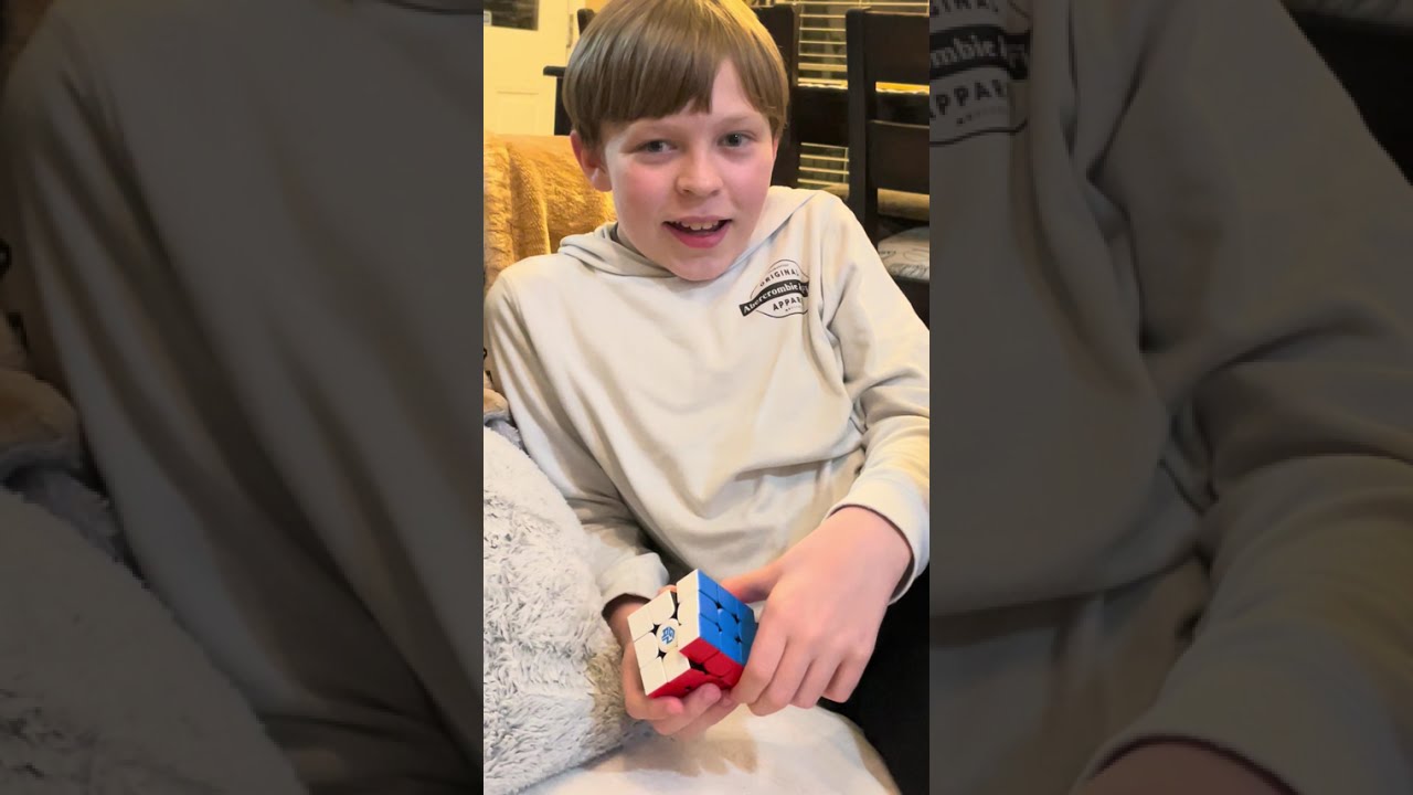 Nathan solves Rubik’s Cube in 1:41! 