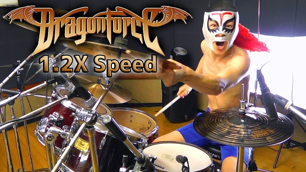 【1.2倍速】Through the Fire and Flames - DragonForce - Drum Cover