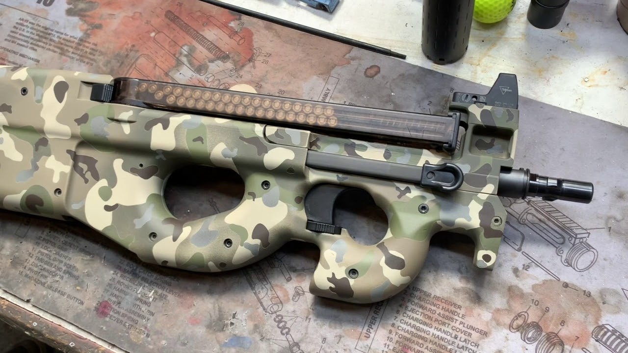 FN PS90 Chop Top with Dedicated RMR Mount and Camo Cerakote