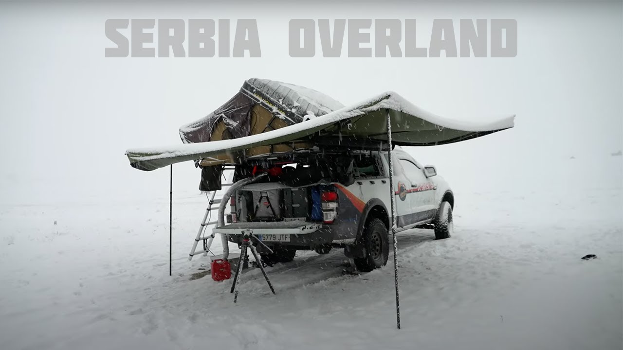 Acampamos en Serbia en Invierno en nuestro 4x4