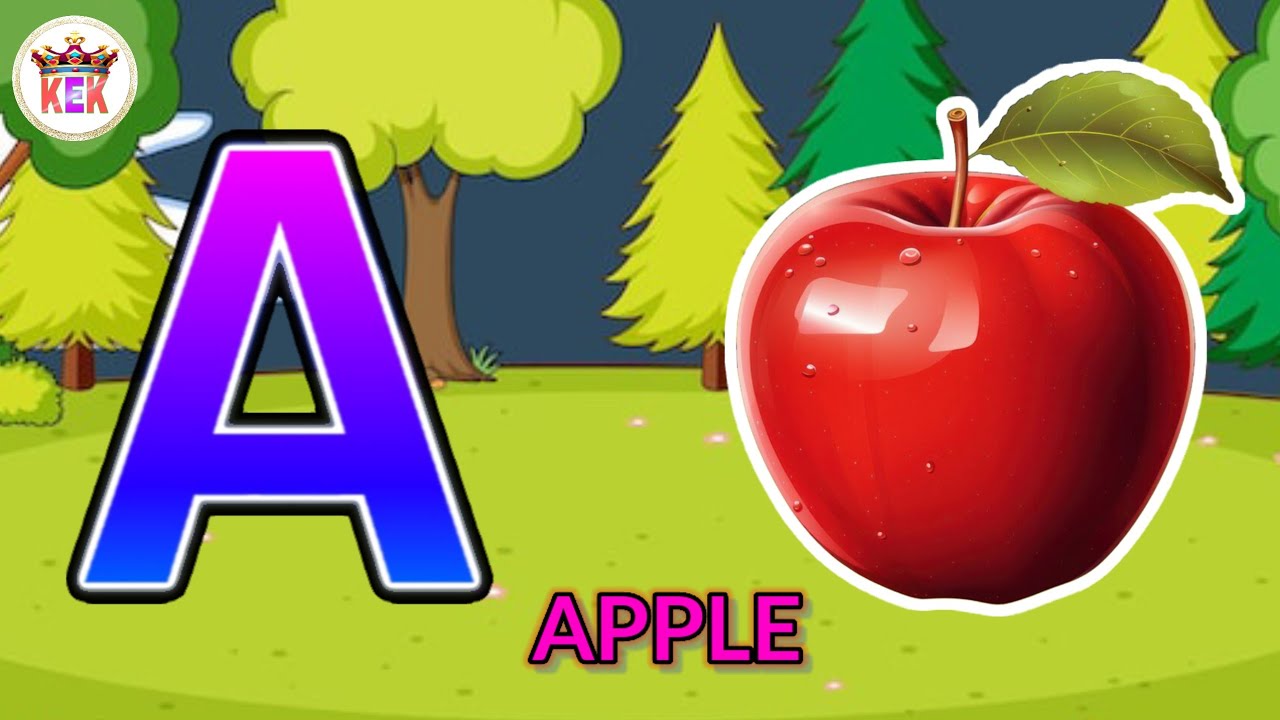 A for Apple b for ball, Apple ball cat dog, elephant full abcd, kids abcd, KEK